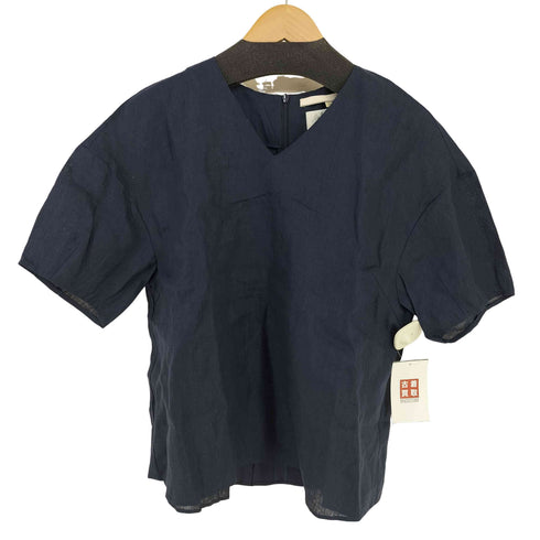 ジユウク 自由区 LINEN BREEZE Vネックブラウス レディース JPN:38