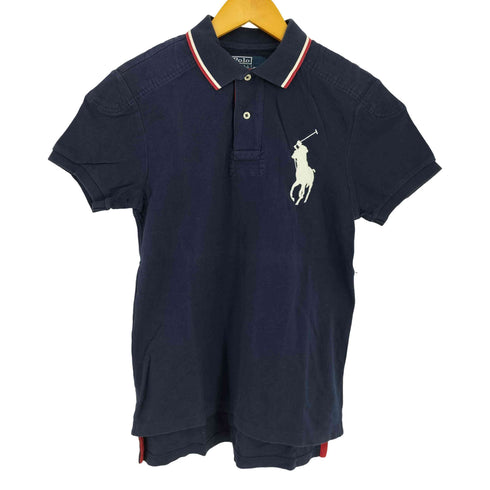 ポロバイラルフローレン Polo by RALPH LAUREN ビッグポニー刺繍 鹿の子ポロシャツ メンズ import:M