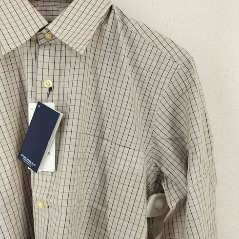 アクアスキュータム AQUASCUTUM 日本製 L/Sチェックシャツ メンズ 39-82