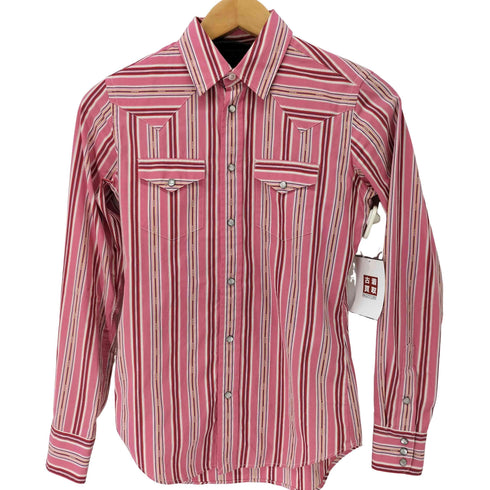 ラルフローレン RALPH LAUREN SUPER SLIM FIT ウエスタンシャツ レディース 0