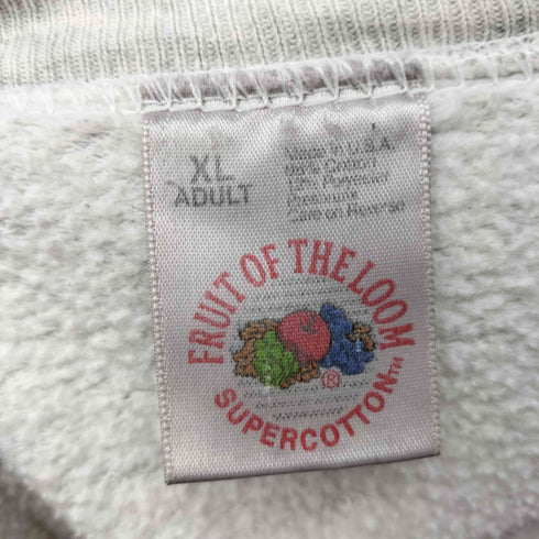 フルーツオブザルーム FRUIT OF THE LOOM 90s USA製 刺繍クルーネックスウェット メンズ JPN:XL