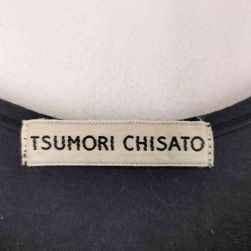 ツモリチサト TSUMORI CHISATO 別布シルク使い ギャザーワンピース レディース 2