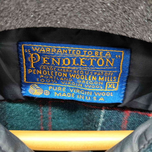 ペンドルトン PENDLETON 70s MADE IN USA ウールL/S チェックシャツ メンズ import:XL