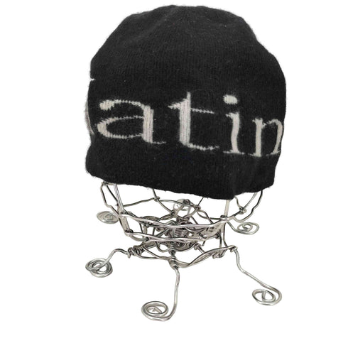 MATIN KIM LOGO JACQUARD ショート ビーニー メンズ
