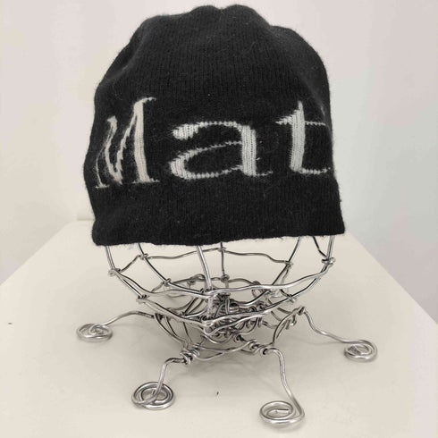 MATIN KIM LOGO JACQUARD ショート ビーニー メンズ