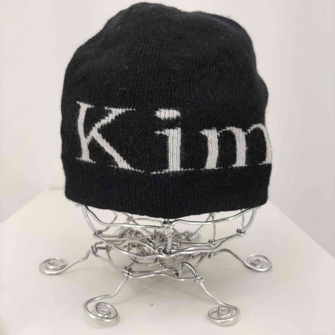 MATIN KIM LOGO JACQUARD ショート ビーニー メンズ