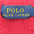 ポロラルフローレン POLO RALPH LAUREN ポニ刺繍 Vネックケーブルニット レディース M
