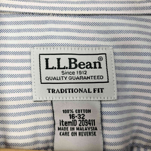 エルエルビーン L.L.Bean Traditional Fit ストライプBDシャツ メンズ 16-32