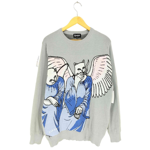 リップンディプ RIPNDIP HEAVEN AND HELL KNIT SWEATER メンズ JPN:M