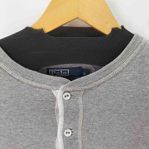 ポロバイラルフローレン Polo by RALPH LAUREN ヘンリーネック L/STシャツ メンズ import:M
