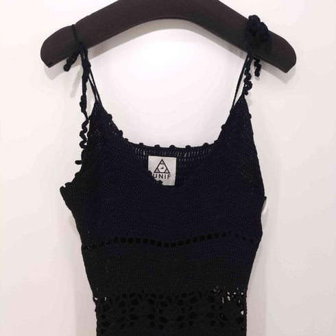 ユニフ UNIF シアーニット キャミワンピース レディース import:XS