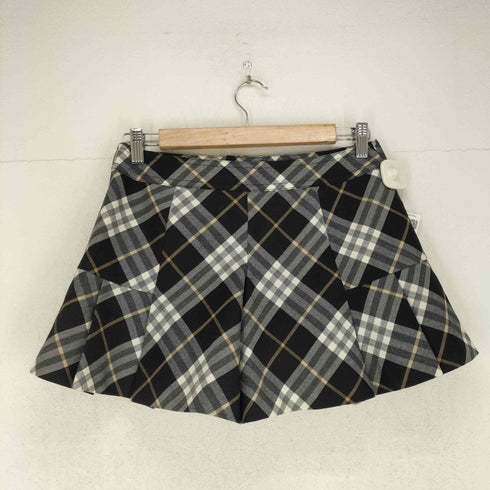 バーバリーブルーレーベル BURBERRY BLUE LABEL ロゴ刺繍チェック柄ショートパンツ レディース JPN:36