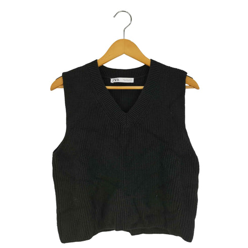 ザラ ZARA クロップド ニットベスト レディース import:M