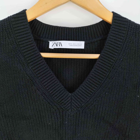 ザラ ZARA クロップド ニットベスト レディース import:M