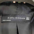ザラ ZARA ストライプ テーラードジャケット レディース import:M