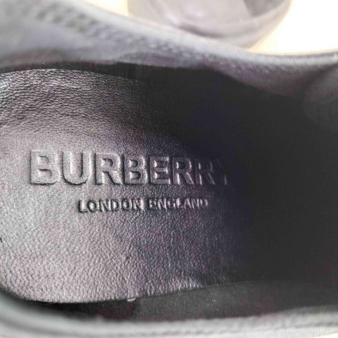 バーバリー BURBERRY ノバチェック柄 ロゴプリント コットンギャバジン ローカットスニーカー レディース JPN:37