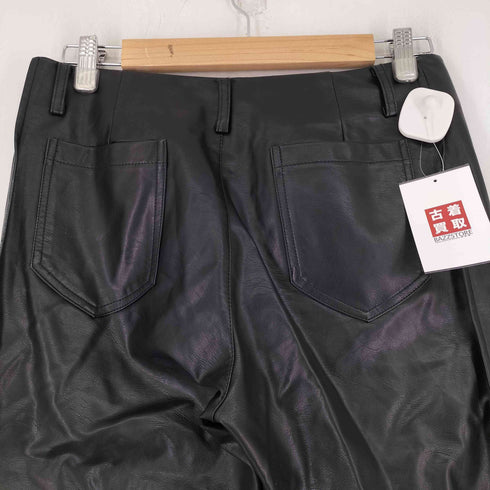 フェイクレザーフレアパンツ レディース JPN:M