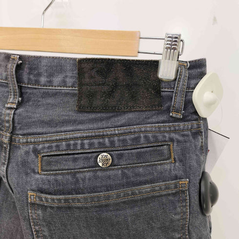 キャピタル KAPITAL 14oz Black Denim Port Baggy Pants ポートバギー メンズ JPN:2