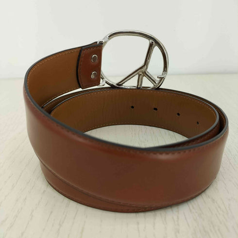 ニードルズ Needles Peace Buckle Belt Steer Lthr メンズ