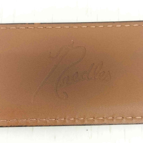 ニードルズ Needles Peace Buckle Belt Steer Lthr メンズ