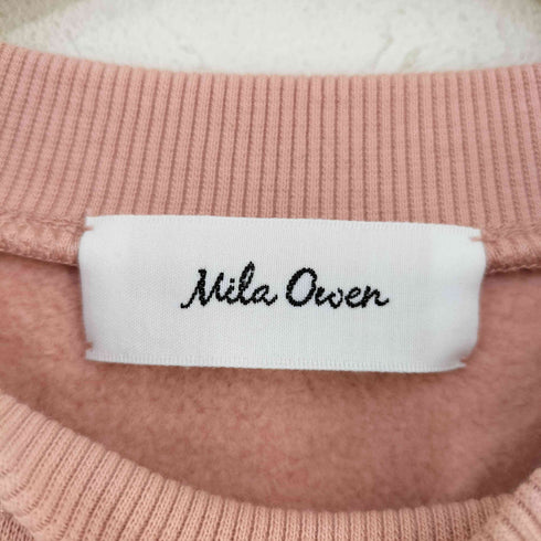 ミラオーウェン Mila Owen 裏毛トレーナープルオーバー レディース JPN:0