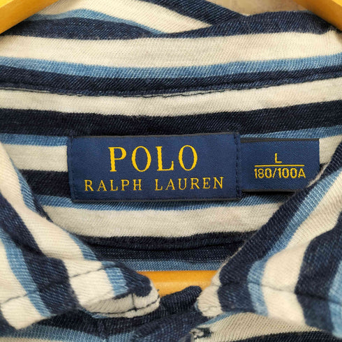 ポロラルフローレン POLO RALPH LAUREN 1ポケットボーダーポロシャツ メンズ JPN:L