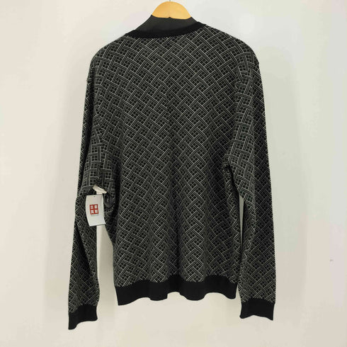 ラルフローレンパープルレーベル RALPH LAUREN PURPLE LABEL 菱形重ね模様 カシミア Vネック ニット メンズ import:XXL