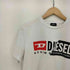 ディーゼル DIESEL ロゴ ドッキング クルーネックTシャツ レディース import:M