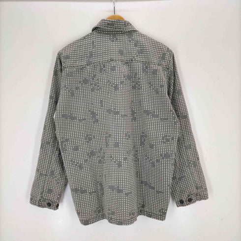 ステューシー Stussy OLD 紺タグ ナイトカモフラミリタリーシャツ メンズ import:S