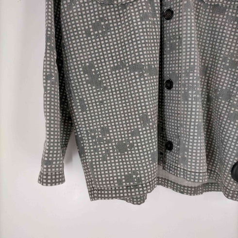 ステューシー Stussy OLD 紺タグ ナイトカモフラミリタリーシャツ メンズ import:S