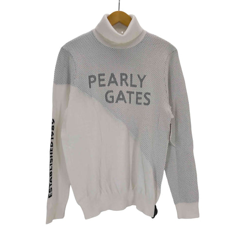 パーリーゲイツ PEARLY GATES ボーダーノルディックジャガード クルーネックニットプルオーバー メンズ 5