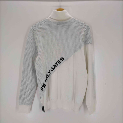 パーリーゲイツ PEARLY GATES ボーダーノルディックジャガード クルーネックニットプルオーバー メンズ 5