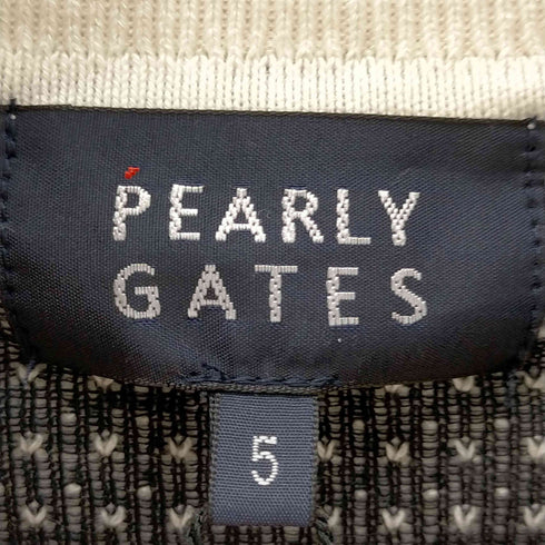 パーリーゲイツ PEARLY GATES ボーダーノルディックジャガード クルーネックニットプルオーバー メンズ 5