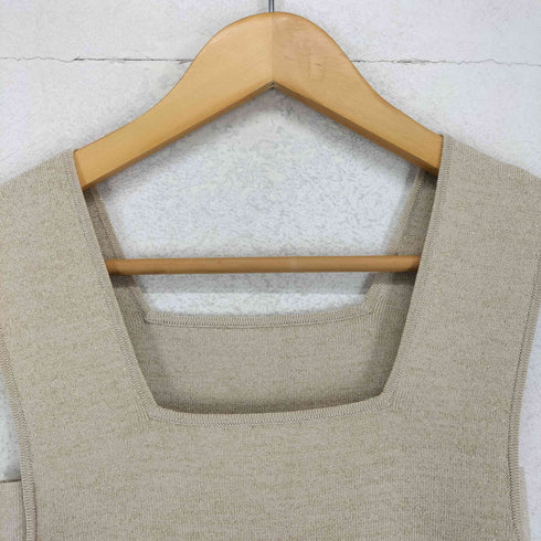 アニュアンス anuans 24ss スクエアネックコンパクトニットトップス レディース FREE