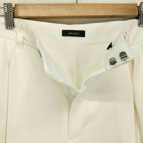 アニュアンス anuans 24ss ダブルサテンサイドタックパンツ レディース JPN:M