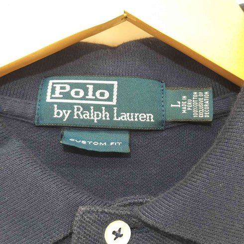 ポロバイラルフローレン Polo by RALPH LAUREN ビックポニー鹿の子ポロシャツ メンズ L
