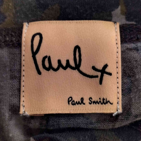 ポールスミスプラス Paul+ Paul Smith 総柄 バックジップ カットソーワンピース レディース M
