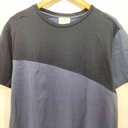 ランバンオンブルー LANVIN en Bleu 切替デザインS/S TEE メンズ 50