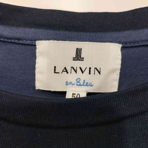 ランバンオンブルー LANVIN en Bleu 切替デザインS/S TEE メンズ 50