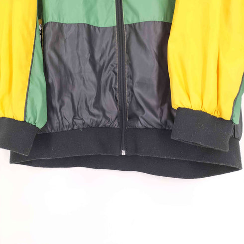 ネスタブランド NESTA BRAND ロゴ 両面プリント 切替 フーディー フルジップ ポリエステル ジャケット メンズ 3L