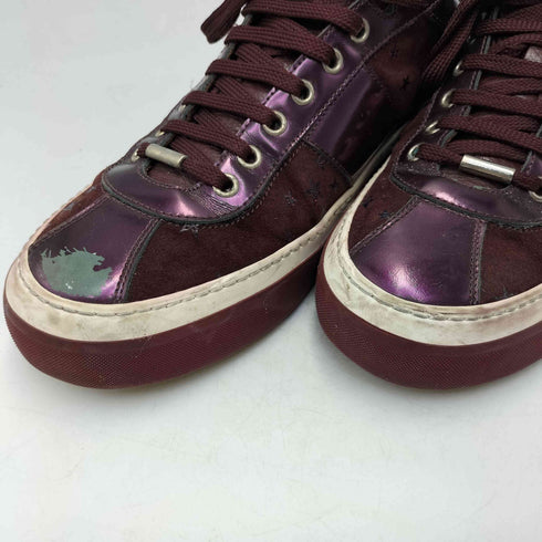 ジミーチュウ JIMMY CHOO イタリア製 スター スウェード パテンド 切替 ローカット スニーカー メンズ
