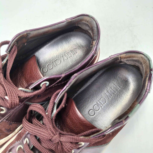 ジミーチュウ JIMMY CHOO イタリア製 スター スウェード パテンド 切替 ローカット スニーカー メンズ