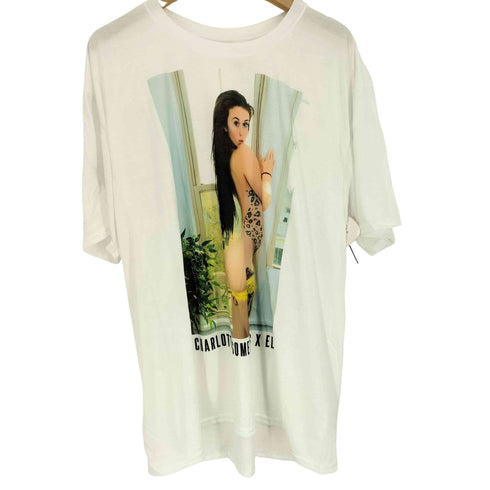 GILDAN ボディ CHARLOTTE SOMETHING X ELITE フォト プリント Tシャツ メンズ import:XL