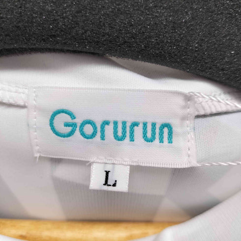 GORURUN ロゴカモフラ L/SL モックネックT レディース JPN:L