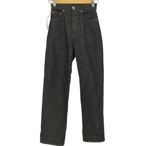 マウジー moussy 21SS PLAIN JEANS BLK STRAIGHT プレーン ジーンズ ブラック ストレート デニム パンツ レディース 24