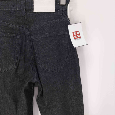 マウジー moussy 21SS PLAIN JEANS BLK STRAIGHT プレーン ジーンズ ブラック ストレート デニム パンツ レディース 24