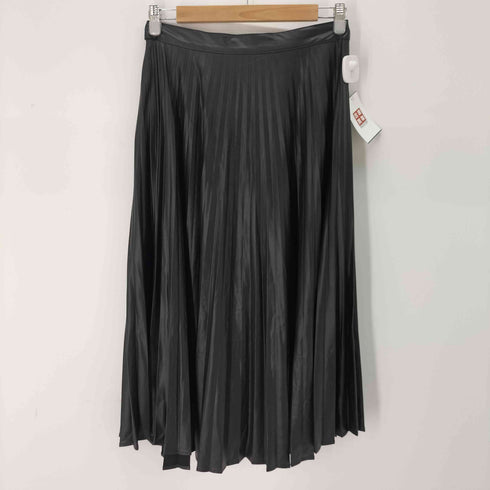 ザラ ZARA フェイクレザープリーツスカート レディース JPN:M