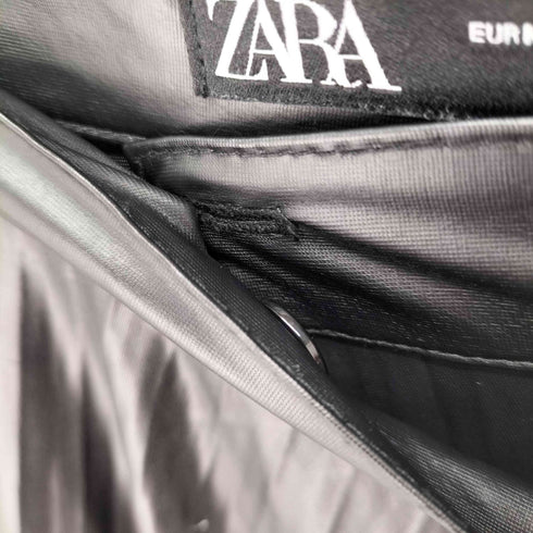 ザラ ZARA フェイクレザープリーツスカート レディース JPN:M