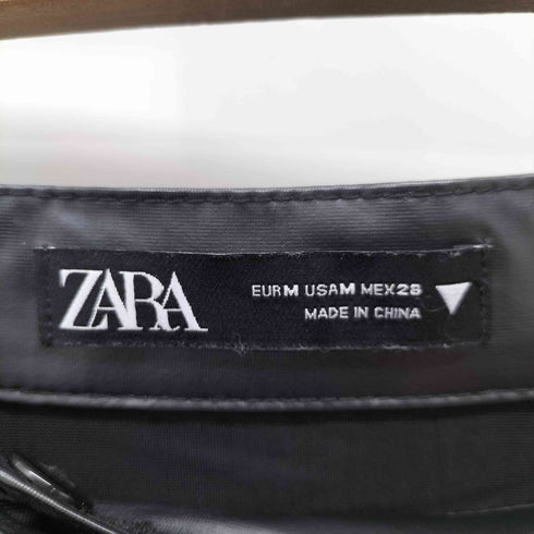 ザラ ZARA フェイクレザープリーツスカート レディース JPN:M