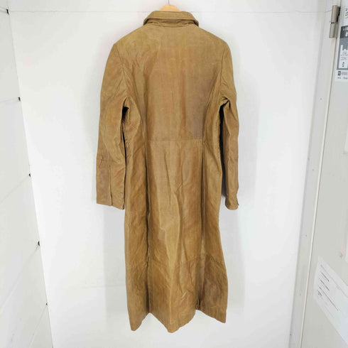 ギャップ Gap 00s OLD スナップボタンレザー比翼コート レディース L